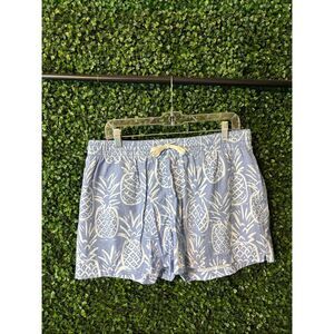 Chubbies Swim Trunks Sz XL Blue Patterned 4”